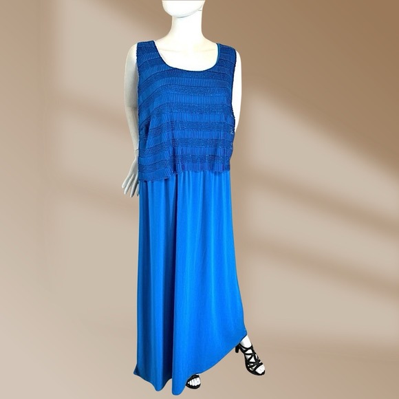 NY Collection Dresses & Skirts - NY Collection Royal Blue Maxi Dress  Women's 3XL Excellent Condition!